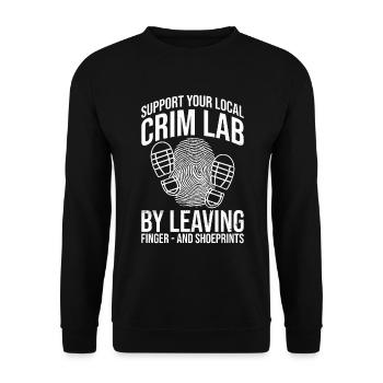 Crime Lab Design Für Forensische Analysten Und - Sweat-shirt Unisexe - noir - Devant - Alina (178cm) & Michal (187cm)