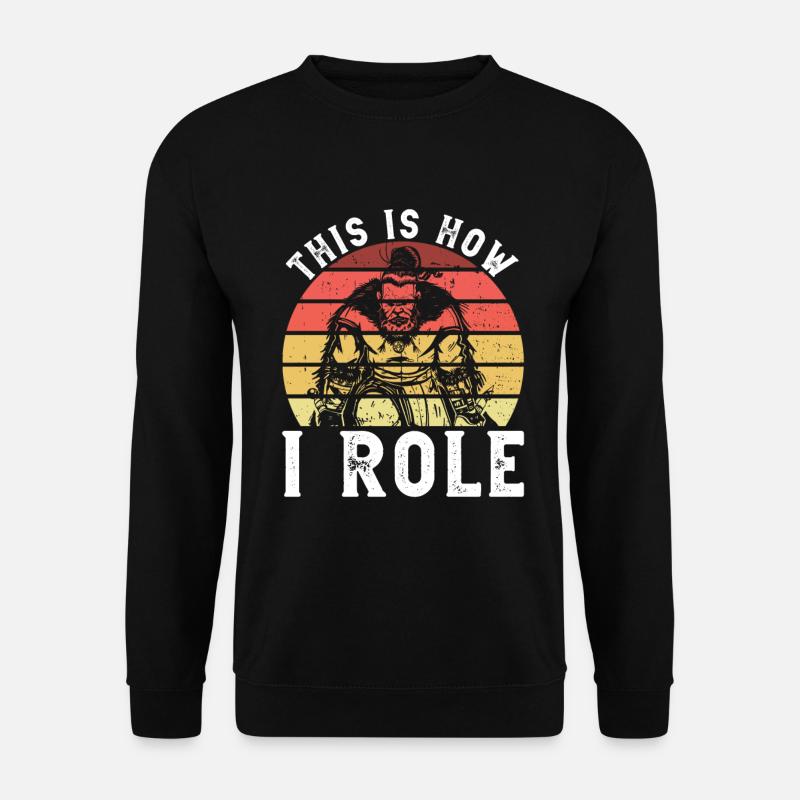 Rpg Rollenspiel Und Rollenspiel Larp - Unisex Pullover - Schwarz