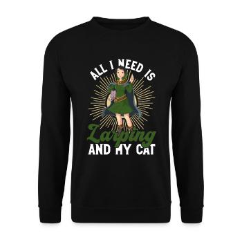 Larping Und Rollenspiele - Sweat-shirt Unisexe - noir - Devant - Alina (178cm) & Michal (187cm)