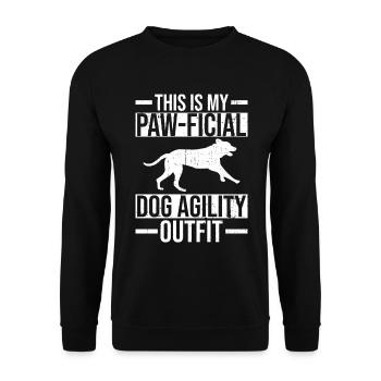 Hunde-agility-outfit Für Hunde-agility-trainer - Sweat-shirt Unisexe - noir - Devant - Alina (178cm) & Michal (187cm)
