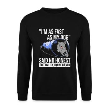 Hunde-agility-design Für Hunde-agility-trainer - Sweat-shirt Unisexe - noir - Devant - Alina (178cm) & Michal (187cm)