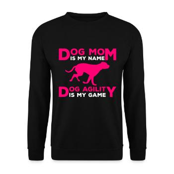 Dog Agility Mom Design Für Hundebesitzer - Sweat-shirt Unisexe - noir - Devant - Alina (178cm) & Michal (187cm)