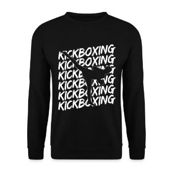 Kickboxing - Unisex Pullover - Schwarz - Vorne - Alina (178cm) & Michal (187cm)