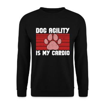 Dog Agility Trainer Design pour Dog Agility - Sweat-shirt Unisexe - noir - Devant - Alina (178cm) & Michal (187cm)