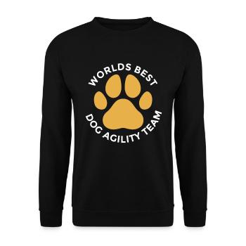 Dog Agility Design Für Hund Hindernistraining Team - Sweat-shirt Unisexe - noir - Devant - Alina (178cm) & Michal (187cm)