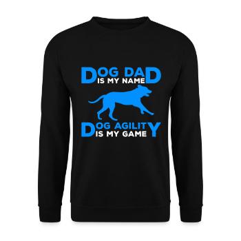 Dog Agility Dad Design Für Hundesport - Sweat-shirt Unisexe - noir - Devant - Alina (178cm) & Michal (187cm)
