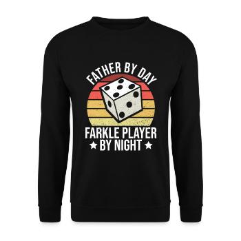 Farkle Dad Design Für Farkle Spieler Vater - Sweat-shirt Unisexe - noir - Devant - Alina (178cm) & Michal (187cm)