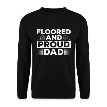 Bodenverleger-vater Design Für - Sweat-shirt Unisexe - noir - Devant - Alina (178cm) & Michal (187cm)