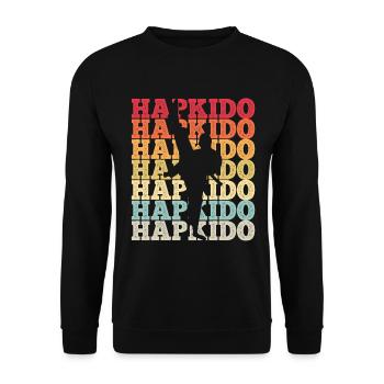 Koreanischer Kampfsport Hapkido - Unisex Pullover - Schwarz - Vorne - Alina (178cm) & Michal (187cm)