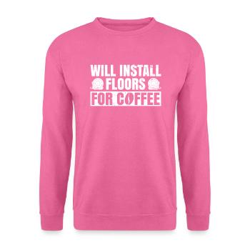 Teppich-installateur-design Für - Unisex Pullover - Pink - Vorne