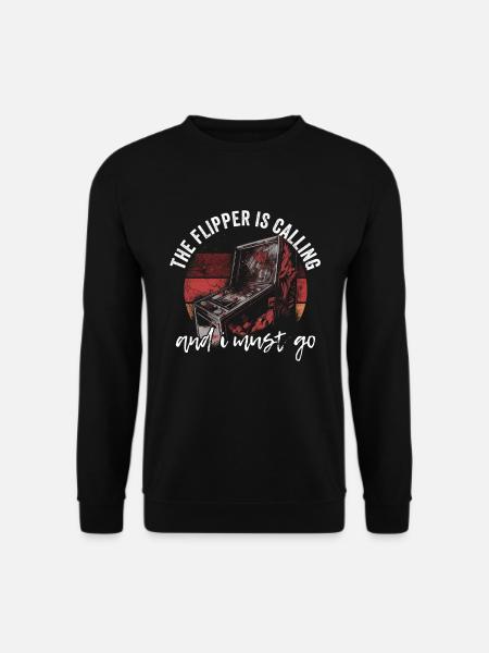 Flipper-arcade-spieldesign Für Flipperspieler - Unisex Sweatshirt - black