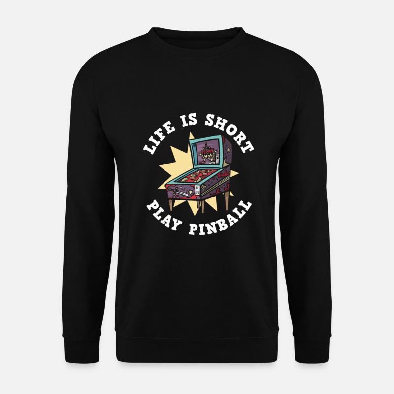 Flipper-arcade-spieldesign Für Flipperspieler - Unisex Sweatshirt - black