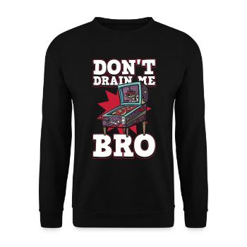 Retro-flipper-automaten-design Für Flipperspieler - Unisex Sweatshirt - black - Front - Alina (178cm) & Michal (187cm)