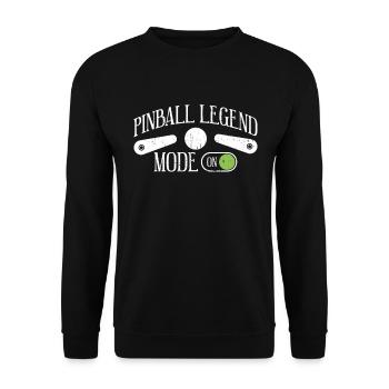 Flipper-spieler-design Für - Unisex Sweatshirt - black - Front - Alina (178cm) & Michal (187cm)