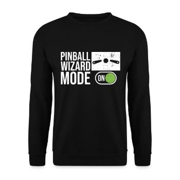 Flipper-flipping-machine-design Für - Unisex Sweatshirt - black - Front - Alina (178cm) & Michal (187cm)