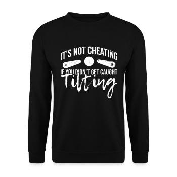 Flipper-design Für Flipperspieler - Unisex Sweatshirt - black - Front - Alina (178cm) & Michal (187cm)