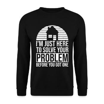 Versicherungsagenten-design Für - Sweat-shirt Unisexe - noir - Devant - Alina (178cm) & Michal (187cm)