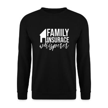Familienversicherungsagenten-design Für - Sweat-shirt Unisexe - noir - Devant - Alina (178cm) & Michal (187cm)