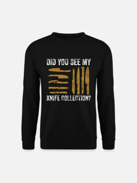 Messersammler Und Kochmesser Sammlung - Sweat-shirt Unisexe - noir
