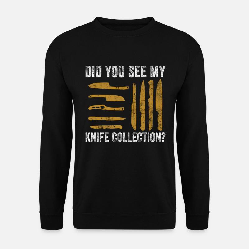 Messersammler Und Kochmesser Sammlung - Unisex Sweatshirt - black