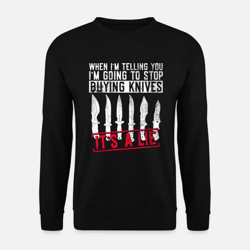 Messersammelmesser Sammlung Messersammler - Unisex Sweatshirt - black