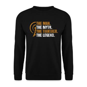 Amateurfunk-design Für Amateurfunker - Unisex Pullover - Schwarz - Vorne - Alina (178cm) & Michal (187cm)