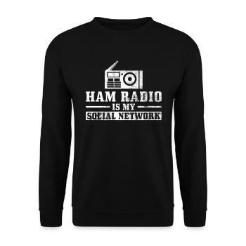 Amateurfunk-design Für Amateurfunk-amateur - Sweat-shirt Unisexe - noir - Devant - Alina (178cm) & Michal (187cm)
