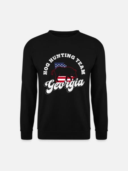 Schweinejagd Georgia Design Für Wildschweinjäger - Sweat-shirt Unisexe - noir