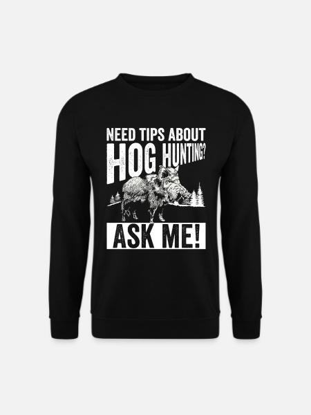 Schweinejagd-design Für - Sweat-shirt Unisexe - noir