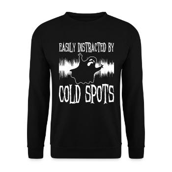 Ghost Investigator Design Für Paranormale - Unisex Pullover - Schwarz - Vorne - Alina (178cm) & Michal (187cm)