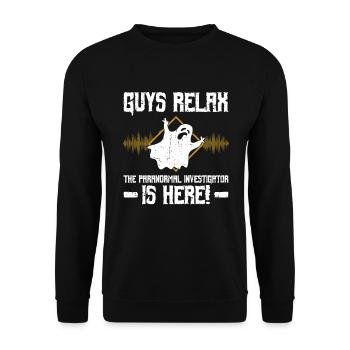 Paranormales Ermittlerdesign Für Paranormale - Unisex Pullover - Schwarz - Vorne - Alina (178cm) & Michal (187cm)