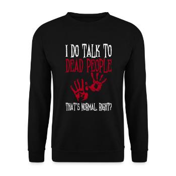 Geisterjagd-design Für Oaranormal-ermittler - Unisex Pullover - Schwarz - Vorne - Alina (178cm) & Michal (187cm)