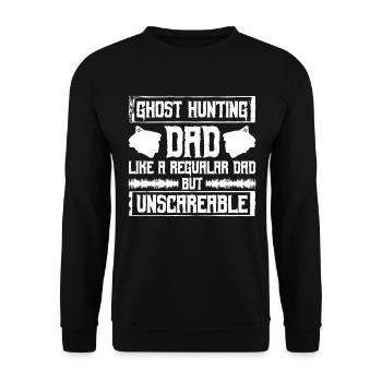 Geisterjagd-vater-design Für Paranormalen - Unisex Pullover - Schwarz - Vorne - Alina (178cm) & Michal (187cm)
