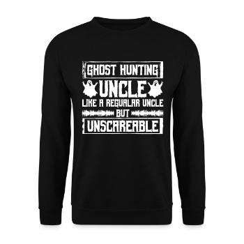 Geisterjagd-onkel-design Für Paranormale Ermittler - Unisex Pullover - Schwarz - Vorne - Alina (178cm) & Michal (187cm)