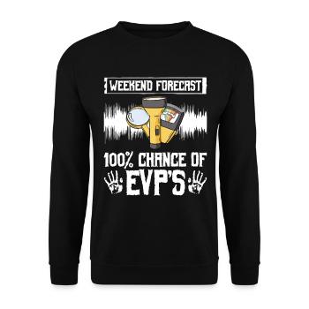 Paranormales Ermittlerdesign Für Paranormale - Unisex Pullover - Schwarz - Vorne - Alina (178cm) & Michal (187cm)