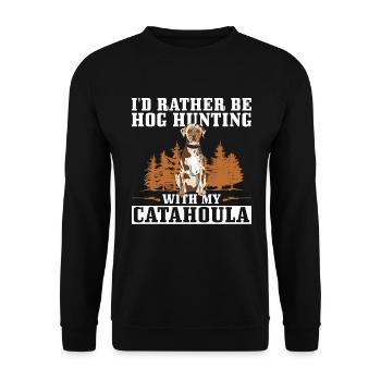 Schweinejagd-design Für Die Wildschweinjagd - Sweat-shirt Unisexe - noir - Devant - Alina (178cm) & Michal (187cm)