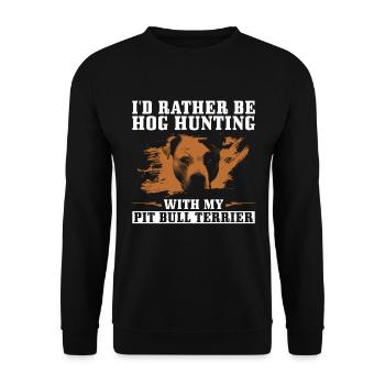 Schweinejagd-design Für - Sweat-shirt Unisexe - noir - Devant - Alina (178cm) & Michal (187cm)