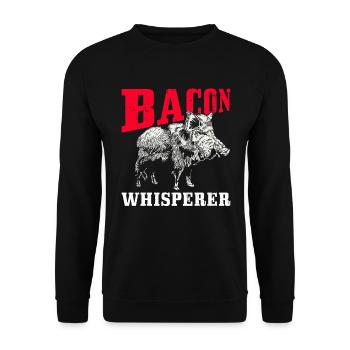 Schweinejagd-design Für Speckflüsterer Und - Sweat-shirt Unisexe - noir - Devant - Alina (178cm) & Michal (187cm)
