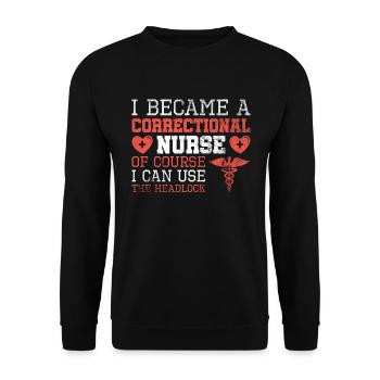 Gefängniskrankenpflege-design Für - Sweat-shirt Unisexe - noir - Devant - Alina (178cm) & Michal (187cm)