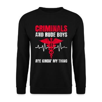 Correctional Rn Design Für Forensische - Sweat-shirt Unisexe - noir - Devant - Alina (178cm) & Michal (187cm)
