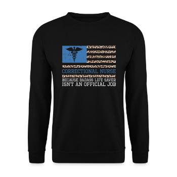 Gefängniskrankenpflege-design Für - Sweat-shirt Unisexe - noir - Devant - Alina (178cm) & Michal (187cm)
