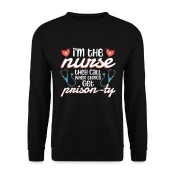 Forensisches Pflegedesign Für - Sweat-shirt Unisexe - noir - Devant - Alina (178cm) & Michal (187cm)