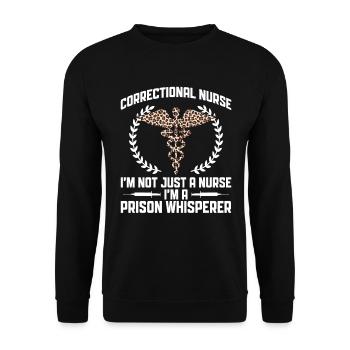 Correctional Rn Design Für - Sweat-shirt Unisexe - noir - Devant - Alina (178cm) & Michal (187cm)