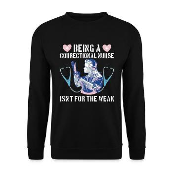 Gefängniskrankenpflege-design Für - Sweat-shirt Unisexe - noir - Devant - Alina (178cm) & Michal (187cm)