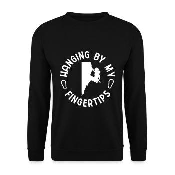 Klettern Bouldern - Unisex Pullover - Schwarz - Vorne - Alina (178cm) & Michal (187cm)
