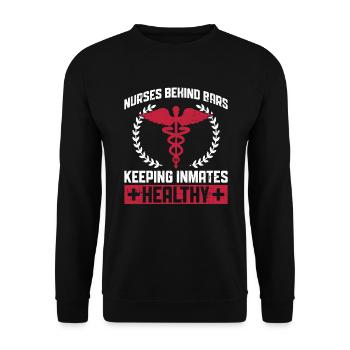 Forensisches Pflegedesign Für - Sweat-shirt Unisexe - noir - Devant - Alina (178cm) & Michal (187cm)
