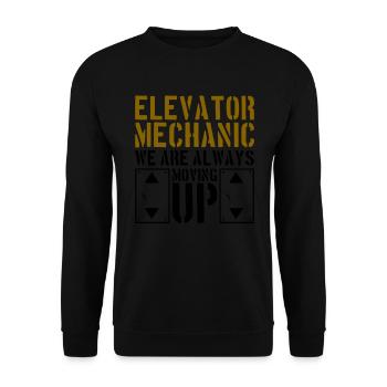 Aufzugsmechaniker-design Für Aufzugsmechaniker - Sweat-shirt Unisexe - noir - Devant - Alina (178cm) & Michal (187cm)