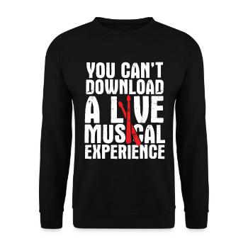 Schlagzeug Spieler Drummer - Unisex Pullover - Schwarz - Vorne - Alina (178cm) & Michal (187cm)