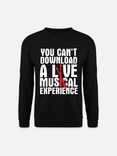 Schlagzeug Spieler Drummer - Unisex Pullover - Schwarz