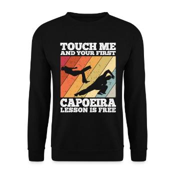 Capoeira - Unisex Pullover - Schwarz - Vorne - Alina (178cm) & Michal (187cm)